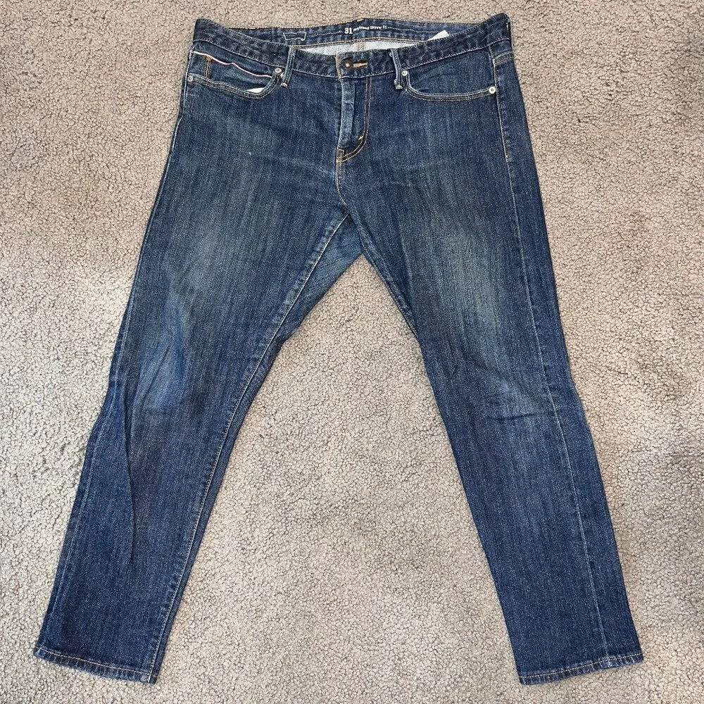 LEVI'S SELVEDGE 31 BOYFRIEND SKINNY FIT BLUE JEANS  - EUC